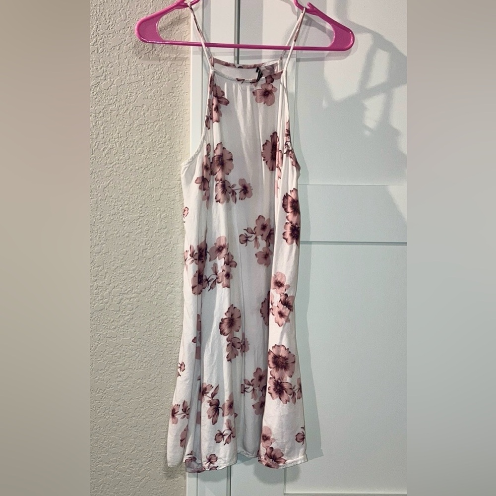 Brandy Melville Abigail Dress White/Pink Floral